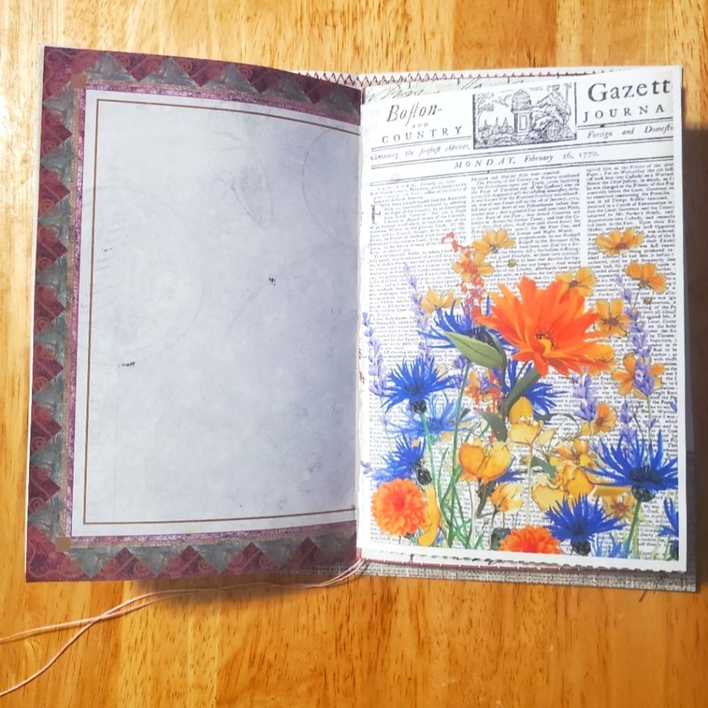 🙏 HAND CRAFTED Junk journal scrapbook photo album notebook journal - Picture 9 of 11